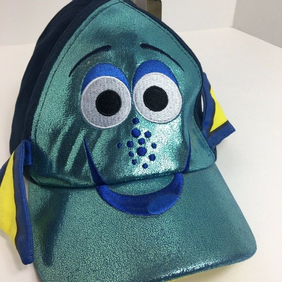 Disney Finding Dory Fish Baseball Hat Cap Blue Toddler Kids Children Shiny New - Picture 12 of 12